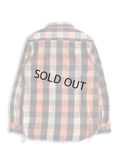 画像2: HOUSTON/BLOCK CHECK VIYELLA SHIRTS  BLACKxORANGE