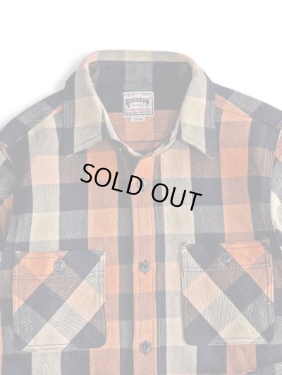 画像3: HOUSTON/BLOCK CHECK VIYELLA SHIRTS  BLACKxORANGE