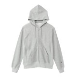 CHAMPION/REVERSE WEAVE ZIP HOODED SWEAT  OX.GRAY