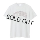 CHAMPION/PRINT SHORT  SLEEVE T PITTSBURGH  OX.GRAY