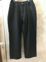 HAL HAM/DENIM BAGGY PANTS  BLACK