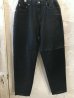 画像1: (再入荷) HAL HAM/DENIM WIDE TAPERED PANTS   BLACK (1)