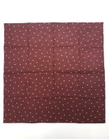(再アップ) BELAFOTE/RT SCARF DOT  BURGUNDY 
