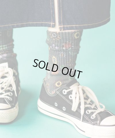 画像1: (再入荷）GYMMASTER/HAPPY PAINT CREW SOX   FLOWER