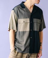 (再入荷）GYMMASTER/LINENxRAYON  SHIRT  BLACK CRZ