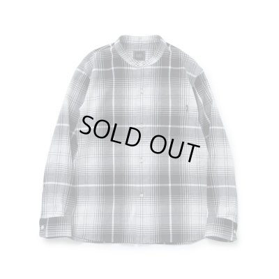 画像1: RATS/STAND CHECK SHIRT  GRAY