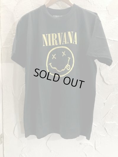 画像1: (再入荷) ROCK OFF/NIRVANA FLOWER S/S T  BLACK