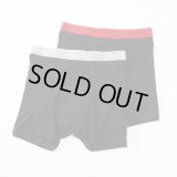 HANES/BOXER BRIEFS 2P  RED,GRAY