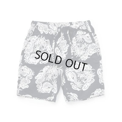 画像1: RATS/ZIP COTTON SHORTS PRINT  BLACK