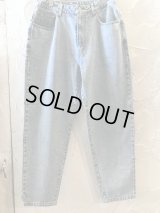 (再入荷) HAL HAM/DENIM WIDE TAPERED PANTS  BLUE CHEMICAL