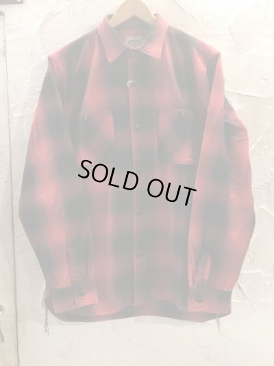 画像1: HOUSTON/OMBRE CHECK VIYELLA SHIRT  RED