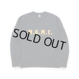 RATS/LETTERD CREWNECK SWEAT  BLACK