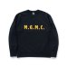 画像1: RATS/LETTERD CREWNECK SWEAT  BLACK (1)