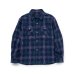 画像1: RATS/AMUNSEN CHECK  SHIRT  NAVY CHECK (1)