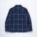 画像2: RATS/AMUNSEN CHECK  SHIRT  NAVY CHECK (2)