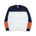 画像1: RATS/CROSS CUT CREW NECK SWEAT  NAVY (1)