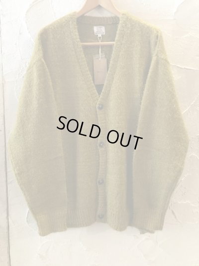 画像1: REVO/SHAGGY KNIT CARDIGAN  YELLOW