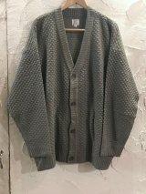 REVO/WAFFLE KNITING CARDIGAN  GRAY
