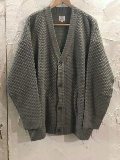 画像1: REVO/WAFFLE KNITING CARDIGAN  GRAY
