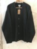 画像1: (SALE 30%OFF) REVO/WAFFLE KNITING CARDIGAN  BLACK (1)