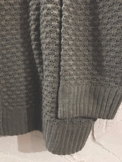 画像4: (SALE 30%OFF) REVO/WAFFLE KNITING CARDIGAN  GRAY