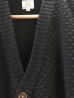 画像3: REVO/WAFFLE KNITING CARDIGAN  BLACK (3)