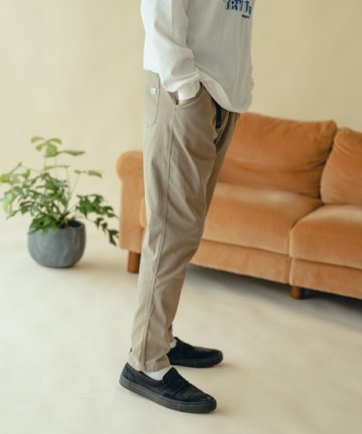 画像4: GYMMASTER/STRETCH TWILL TAPERED PANTS  BLACK