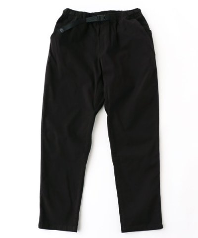 画像1: GYMMASTER/STRETCH TWILL TAPERED PANTS  BLACK