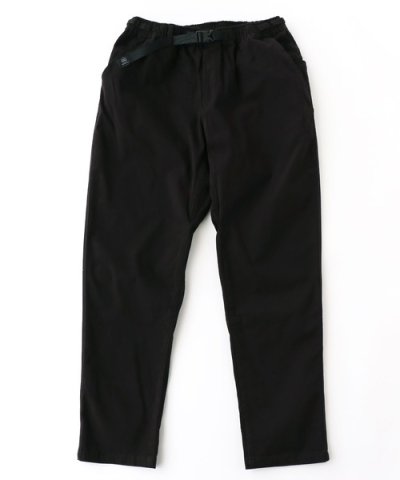 画像1: GYMMASTER/STRETH TWILL TAPERED PANTS  BLACK