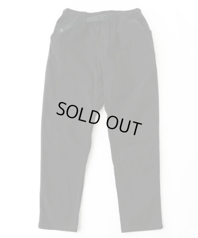 画像1: GYMMASTER/STRETCH TWILL TAPERED PANTS  BLACK