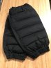 画像1: NANGA/COTTON PEACH DOWN LEGWARMER  BLACK (1)