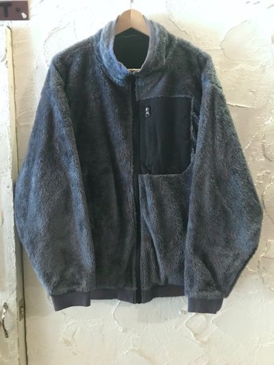 画像3: (SALE 30%OFF) REVO/NYLONxBOA STAND COLLER BLOUSON  BLACKxCHARCOAL