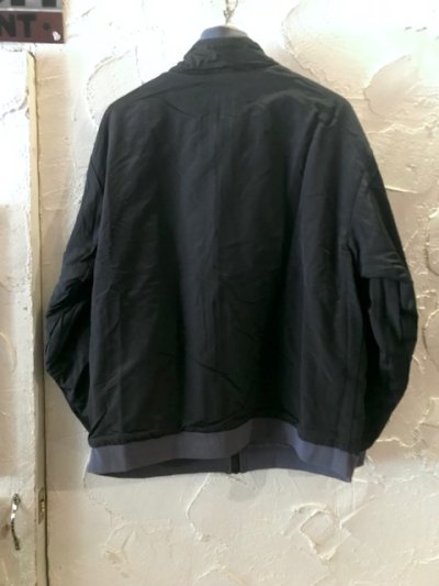 画像2: (SALE 30%OFF) REVO/NYLONxBOA STAND COLLER BLOUSON  BLACKxCHARCOAL