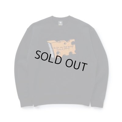 画像1: RATS/CHEESE CREWNECK SWEAT  BLACK