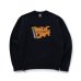 画像1: RATS/CHEESE CREWNECK SWEAT  BLACK (1)