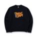 画像1: RATS/CHEESE CREWNECK SWEAT  BLACK (1)