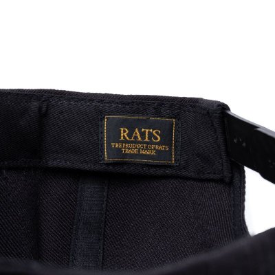 画像4: (振込限定、運賃１０００円)RATS/EMBROIDERY CAP WAY OF LIFE  BLACKxM.GOLD