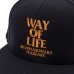 画像2: (振込限定、運賃５００円)RATS/EMBROIDERY CAP WAY OF LIFE  BLACKxM.GOLD (2)