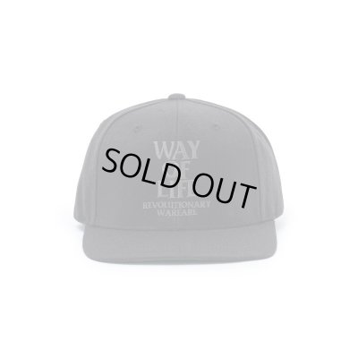 画像1: (店頭在庫分)RATS/EMBROIDERY CAP WAY OF LIFE  BLACKxCHARCOAL