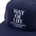 画像2: (振込限定、運賃１０００円)RATS/EMBROIDERY CAP WAY OF LIFE  NAVYxP.BLUE (2)