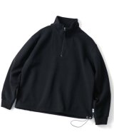 GYMMASTER/SWEAT HALF ZIP  BLACK