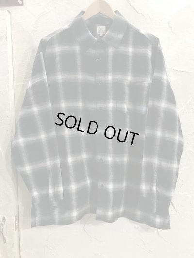 画像1: REVO/OMBRE CHECK SHIRT  BLACK