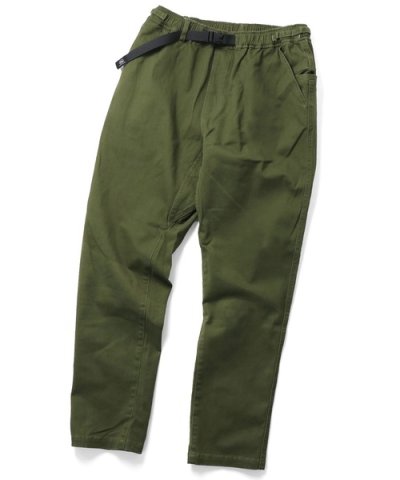 画像1: GYMMASTER/STRETCH TWILL TAPERED PANTS  OLIVE