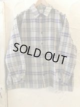 REVO/HEAVY WEIGHT CHECK SHIRT  NATURAL