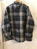 画像1: REVO/HEAVY WEIGHT CHECK SHIRT  BLACK (1)