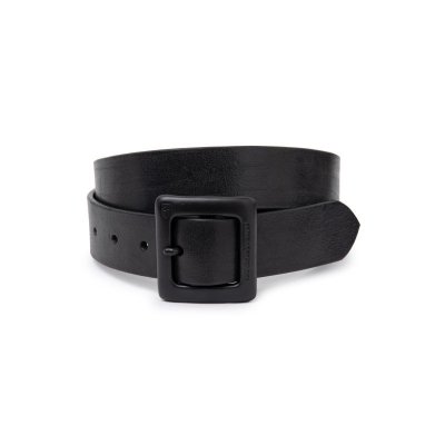 画像1: RATS/LEATHER BELT  BLACKxBLACK