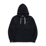 RATS/ZIP HOODIE  BLACK