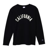 CHAMPION/LONG SLEEVE T CALOFORNIA  BLACK