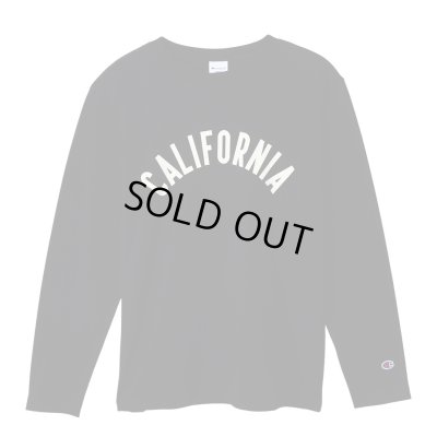 画像1: CHAMPION/LONG SLEEVE T CALOFORNIA  BLACK