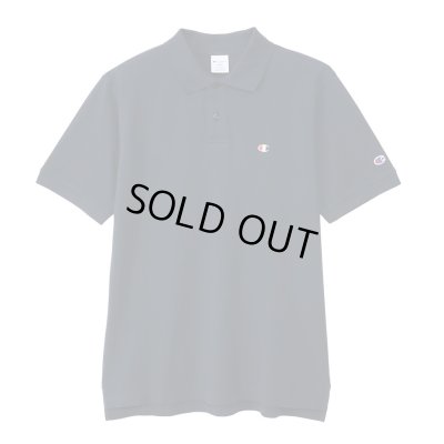 画像1: CHAMPION/SHORT  SLEEVE POLO SHIRT  NAVY